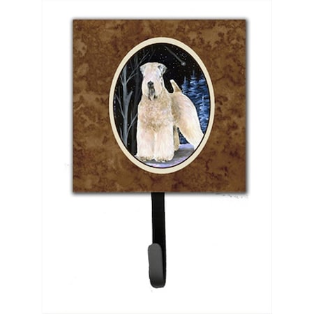 Micasa Starry Night Wheaten Terrier Soft Coated Leash Holder Or Key Hook MI234475